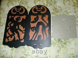 1 Vintage Halloween Diecut & Crepe Paper Lantern Made In USA 1920s Rare Find