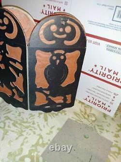 1 Vintage Halloween Diecut & Crepe Paper Lantern Made In USA 1920s Rare Find