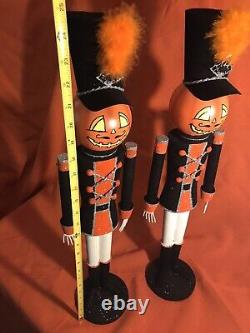 180 Degrees Halloween 25 Jack O Lantern Tin Soldiers (Arms Move) Vintage RARE