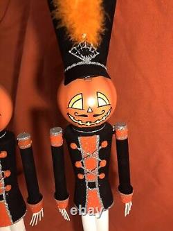 180 Degrees Halloween 25 Jack O Lantern Tin Soldiers (Arms Move) Vintage RARE