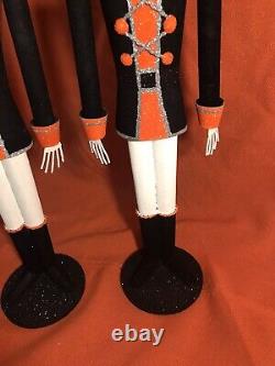 180 Degrees Halloween 25 Jack O Lantern Tin Soldiers (Arms Move) Vintage RARE