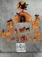 1926 Pan Candy Company Complete Set Halloween Decor Diecut Vtg Very Rare 20s