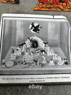1926 Pan Candy Company Complete Set Halloween Decor Diecut VTG VERY RARE 20s