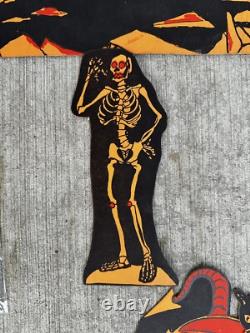 1926 Pan Candy Company Complete Set Halloween Decor Diecut VTG VERY RARE 20s