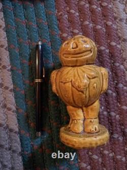 1949 Ceramic Jack O Lantern Porcelain Bank! Rare Vintage Halloween Decor! LQQK