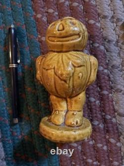 1949 Ceramic Jack O Lantern Porcelain Bank! Rare Vintage Halloween Decor! LQQK