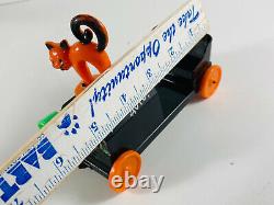 1950's VTG Rosbro Rosen RARE Pirate's Auto Halloween Car with Cat REPAIR see pics