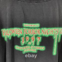 1997 Vintage Halooween Horror Nights T Shirt Universal Studios VII XL RARE