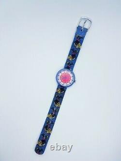 1997 Vintage Witch Broom Halloween Flik Flak by Swatch Watch, 90s Rare Watches