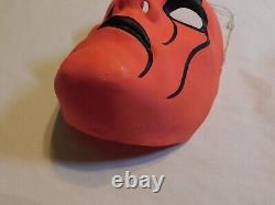 1998 Vtg Rare Wcw Wolfpack Sting Halloween Plastic Mask Red W String Wrestling