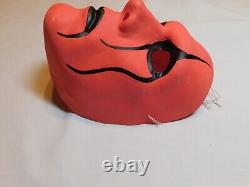 1998 Vtg Rare Wcw Wolfpack Sting Halloween Plastic Mask Red W String Wrestling