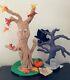 2-new Annalee-rare Vintage 15 Fall Tree Withpumpkin 1996 & 10midnight Tree Withbat