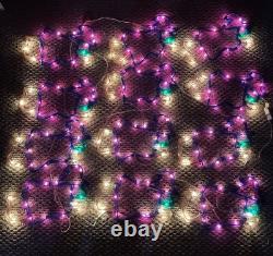 (2) Vintage Rare Mr Christmas Halloween Lights Six 14 Witches On Brooms
