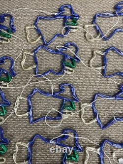(2) Vintage Rare Mr Christmas Halloween Lights Six 14 Witches On Brooms