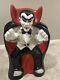 36 Vintage Count Dracula Vampire Halloween Lighted Blow Mold Rare Red Cape Vhtf