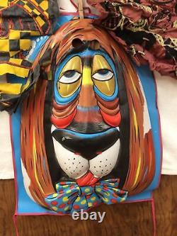 42 Rare Huge Oversized Halco Vintage Halloween Mask Fu Man Chu Loud Mouth Hound