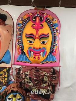 42 Rare Huge Oversized Halco Vintage Halloween Mask Fu Man Chu Loud Mouth Hound
