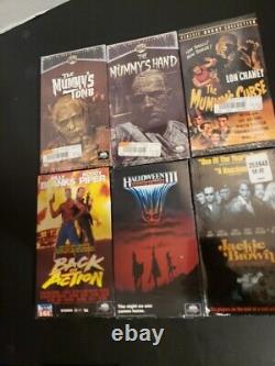 6 Sealed Vintage Vhs Movies Halloween III 3 Horror Movie Lot Rare