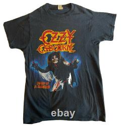 80s VINTAGE RARE Ozzy Osbourne Diary of a Madman 1981 TOUR BAND T SHIRT Medium
