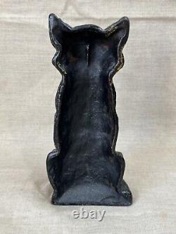 Antique 1920s Black Cat Iron Rare National Foundry Doorstop Halloween Prop