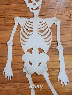 Antique 1937 Beistle 57 Skeleton With Original Packaging Very Rare Halloween