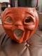 Antique Paper Mache Halloween Double Sided Faced Rare Jack-o-lantern Pumpkin #3