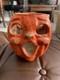 Antique Paper Mache Halloween Double Sided Faces Rare Jack-o-lantern Pumpkin #2