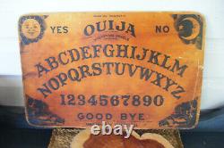 Antique Vintage Rare Wood Ouija Board Mystical Graphics Halloween Party USA