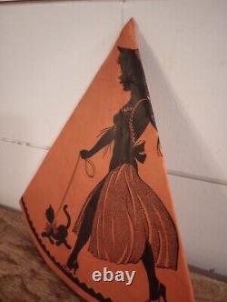 Antique Vtg Halloween Party Parade Hats Early 1900s Tissue Crepe Paper Witch Cat