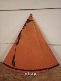 Antique Vtg Halloween Party Parade Hats Early 1900s Tissue Crepe Paper Witch Cat