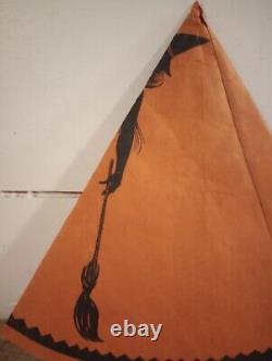 Antique Vtg Halloween Party Parade Hats Early 1900s Tissue Crepe Paper Witch Cat