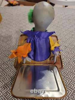 Atico Scary Creepy Clown Pop Up Jack In The Box Vintage Style Toy- Very Rare