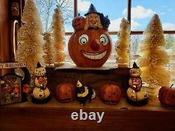 Bethany Lowe? Halloween? Witch Jol? Pail? Collectible? Retired? Rare? Paper Mache