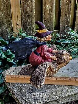 Bethany Lowe? Halloween? Witch On Owl Collectible? Retired? Rare? Vintage? Holiday