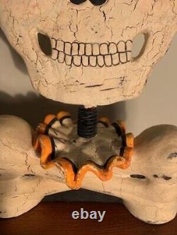 Bethany Lowe Vintage Halloween Skeleton Head Nodder 14 1/4 RARE, Collectible