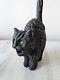 Bethany Lowe Cat Paper Mache Vintage Rare Container Top Lidded Halloween Decor S