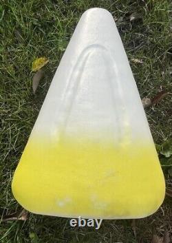 Candy Corn Blow Mold Rare Vintage Union Products Halloween Easter Pastel Yellow