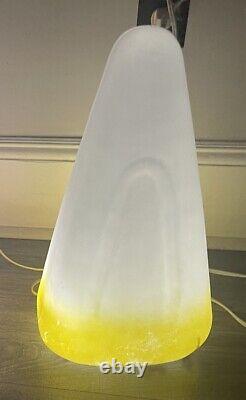 Candy Corn Blow Mold Rare Vintage Union Products Halloween Easter Pastel Yellow