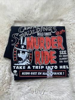 Captain Spaulding Murder Ride Tee XL House of 1000 Corpses RARE vintage shirt