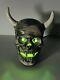 Ceramic Demon Horned Vampire Light Up Lamp Halloween Rare Htf Life Size Vintage