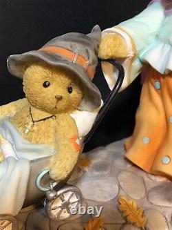 Cherished Teddies Wee Witches Gwyneth Pushes Stroller rare #182 of only 1200made