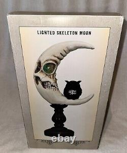 Cracker Barrel Lighted Skeleton Moon Halloween Tested VTG RARE