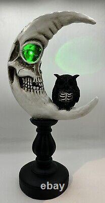 Cracker Barrel Lighted Skeleton Moon Halloween Tested VTG RARE