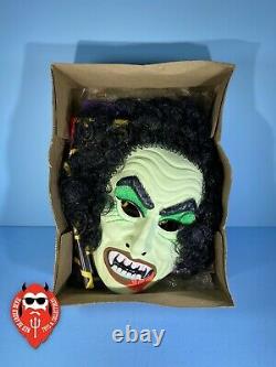 DRACULA Vintage 1978 Ben Cooper Halloween Mask And Costume Rooted Hair RARE LB02