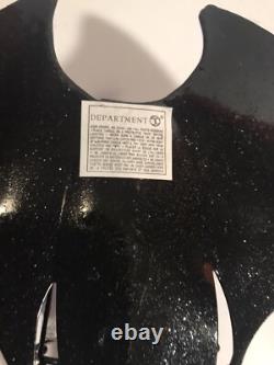 Dept 56 Halloween Bats Set of 2 Wall Mount Sconces With Votives 8L VINTAGE! RARE