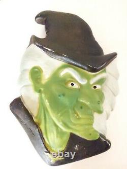 Don Featherstone Blow Mold Halloween, Vintage Witches Head. Rare Hard to fine