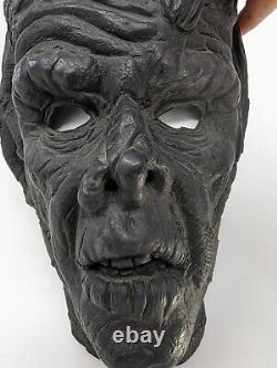 Don Post Studios Black Mummy Mask 1977 Vintage Rare