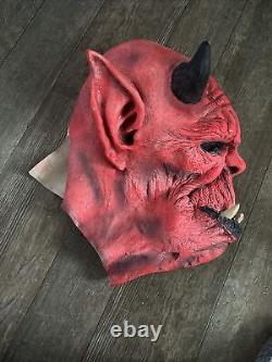 Don Post Studios Demon Devil Red Latex Mask 2004 VTG Rare