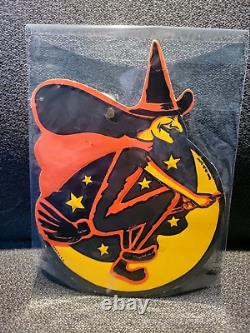 Estate Vintage Halloween Embossed DieCut H. E LUHRS BEISTLE 1940's Lot Of 5