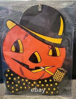 Estate Vintage Halloween Embossed DieCut H. E LUHRS BEISTLE 1940's Lot Of 5